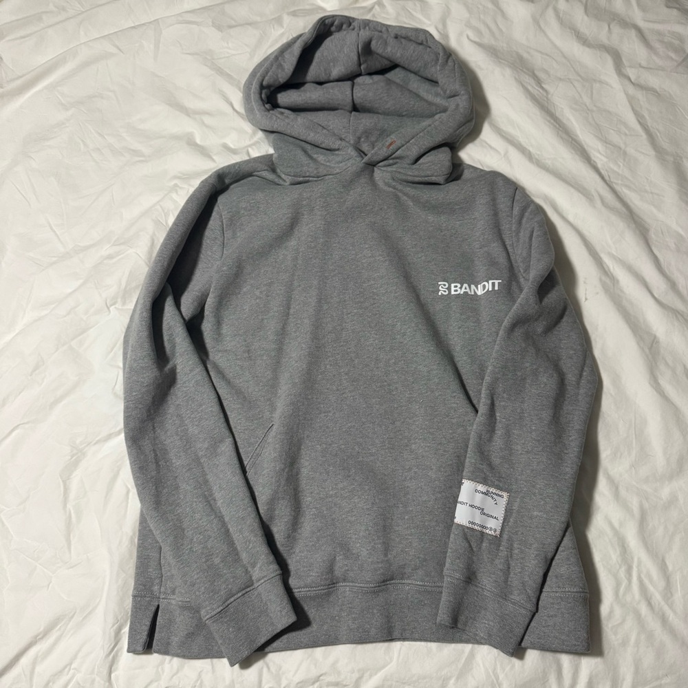 Gray Unisex Bandit Running Hoodie